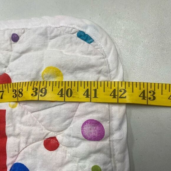 Vintage Artesian Circus Parrots Machine Stiched Baby Quilt SEE DESCRIPTION - Picture 4 of 8